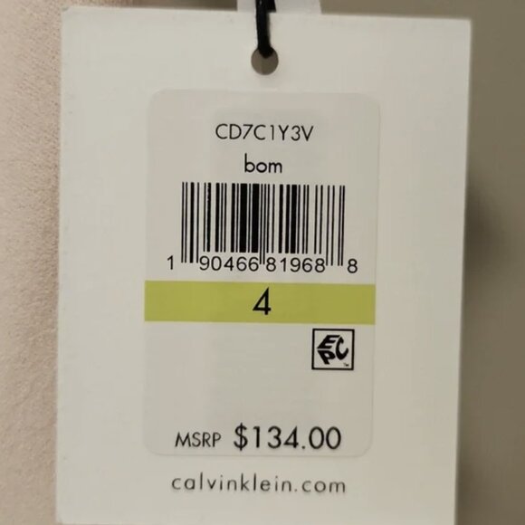 Calvin Klein Sheath Dress Pale Pink - Picture 5 of 7